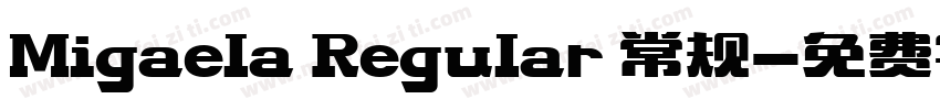Migaela Regular 常规字体转换